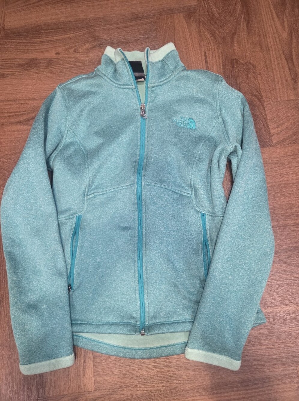 The North Face Womens' Teal Zip-Up Fleece Jacket